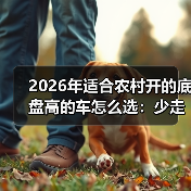 2026年适合农村开的底盘高的车怎么选：少走弯路的实战清单