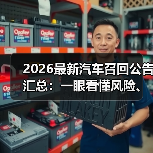 2026最新汽车召回公告汇总：一眼看懂风险、处理与避坑清单（图3）