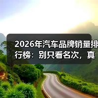 2026年汽车品牌销量排行榜：别只看名次，真正决定你买对车的是这4件事（图4）