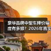 豪华品牌中型车降价幅度有多狠?2026年真实成交与砍价套路全拆解(图4) 豪华品牌中型车降价幅度有多狠?2026年真实成交与砍价套路全拆解(图4)