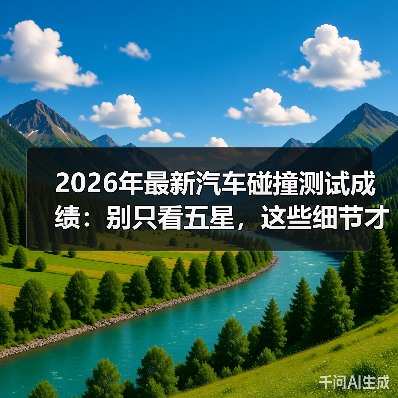 2026年最新汽车碰撞测试成绩：别只看五星，这些细节才救命（图1）