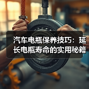 汽车电瓶保养技巧：延长电瓶寿命的实用秘籍