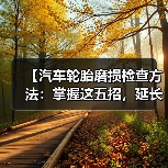 【汽车轮胎磨损检查方法：掌握这五招，延长轮胎寿命】