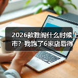 2026款雅阁什么时候上市?我跑了6家店后得到的时间窗与订车策略(图3) 2026款雅阁什么时候上市?我跑了6家店后得到的时间窗与订车策略(图3)
